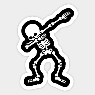 dab skull Sticker